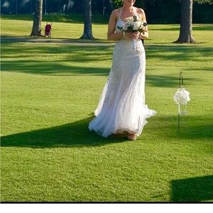 Blush pink with pearls and beads